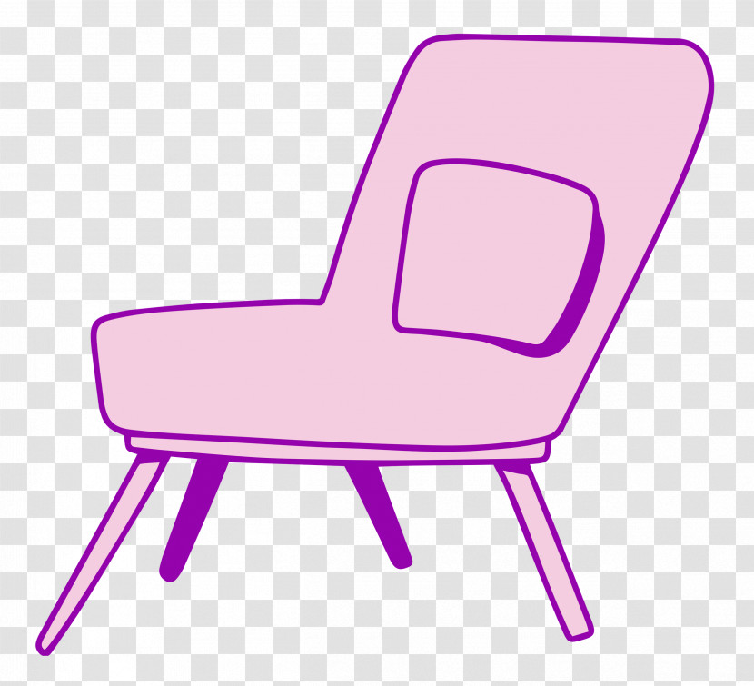 Chair Garden Furniture Cartoon Furniture Line Transparent PNG