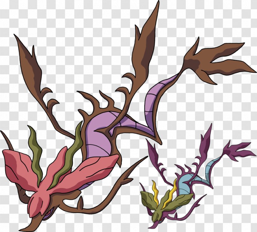 Kingdra Dragalge Pokémon Skrelp Dragon - Tree - Pokemon Transparent PNG