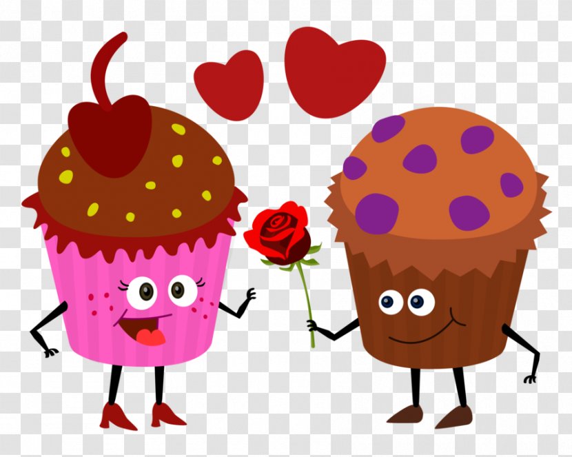 Cupcake Muffin Drawing Valentine's Day Clip Art - Cartoons Cupcakes Transparent PNG