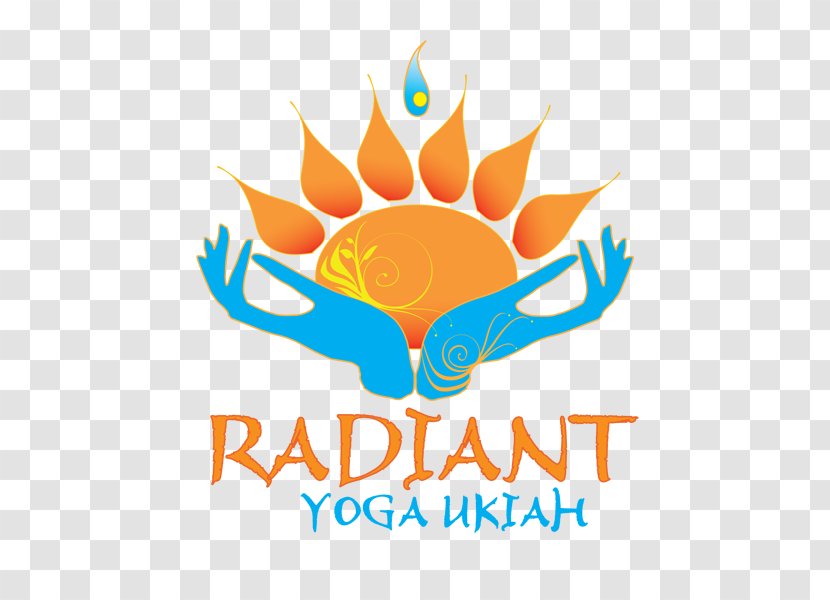 Radiant Yoga Ukiah Logo Graphic Design Brand Clip Art - Text - Flyer Transparent PNG