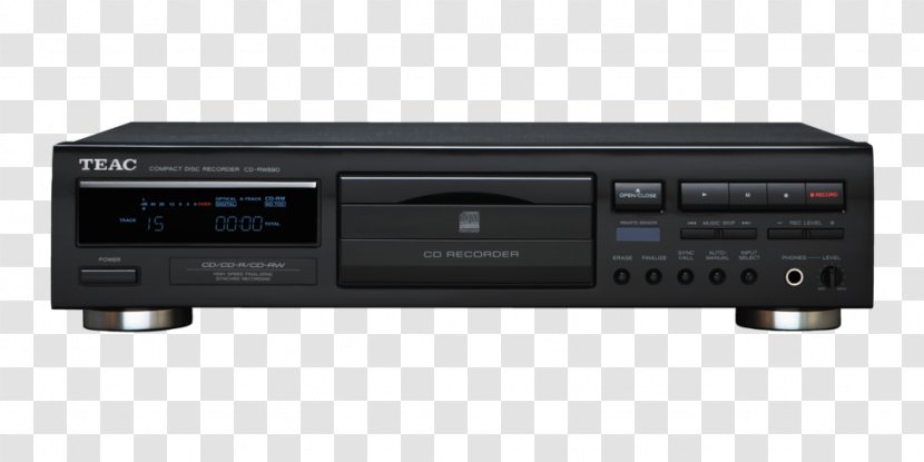 TEAC CD-RW890mkII CD Recorder Compact Disc Teac CDRW890MK2B Black Corporation - Media Player - Cd Transparent PNG