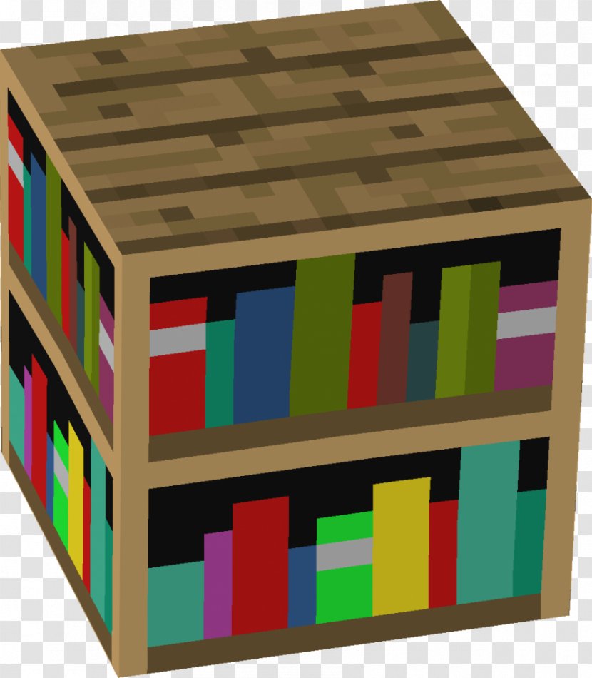 Minecraft Bookcase Table Living Room - Bedroom Transparent PNG