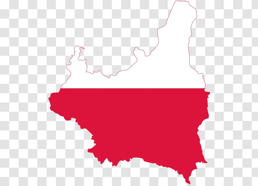 Flag Of Poland Map Wikimedia Commons - Wikipedia Transparent PNG