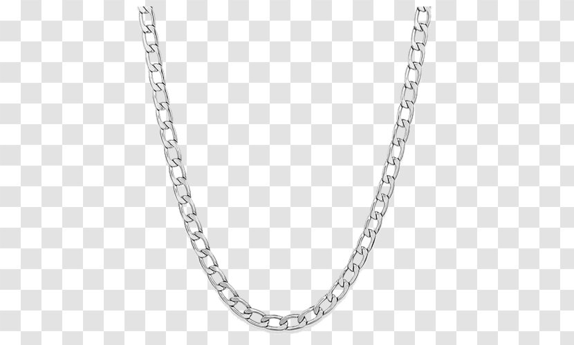Figaro Chain Necklace Gold Sterling Silver - J C Penney - NECKLACE Transparent PNG