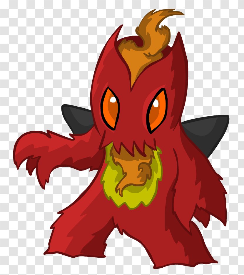 Demon Dragon Clip Art - Red Transparent PNG