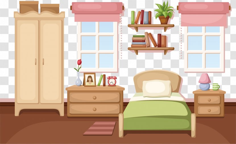 Bedroom Ideas Clip Art Vector Graphics Illustration - Bed Sheet - Messy Room Transparent PNG