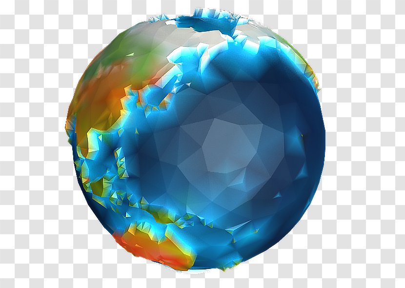 Earth Globe World Low Poly Planet Transparent PNG