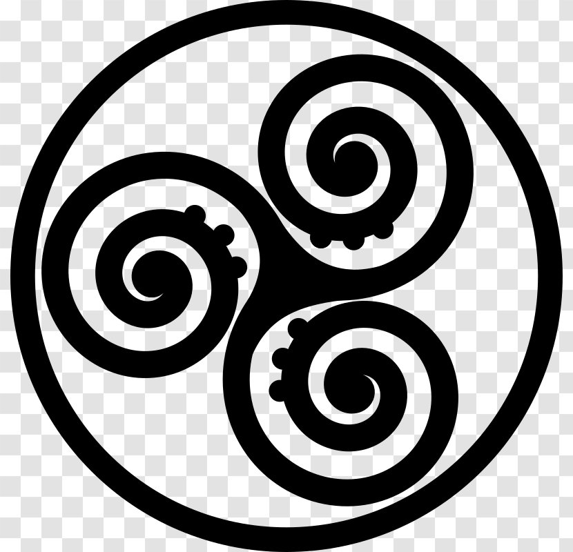 Triskelion Symbol Celts Clip Art - Triquetra Transparent PNG