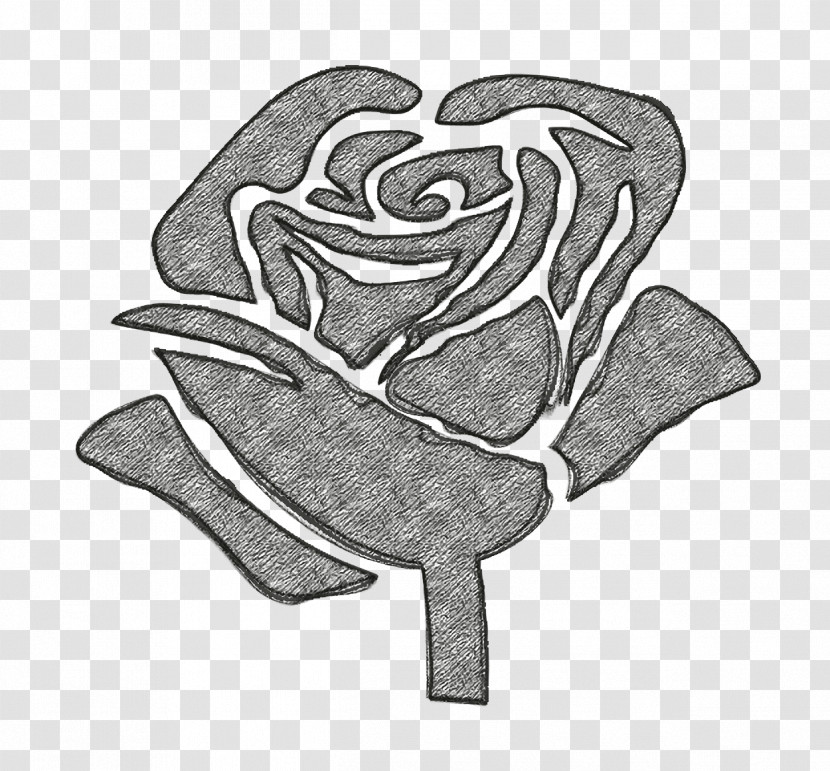 Rose Icon Rose Shape Icon Flowers Icon Transparent PNG