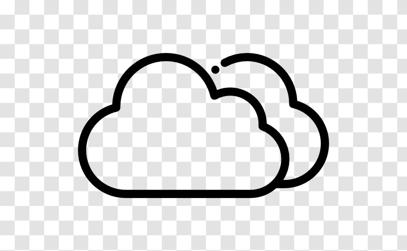 Meteorology Clip Art - Black And White - Cloudy Transparent PNG
