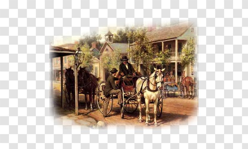 Oil Painting Reproduction Carriage Art Transparent PNG