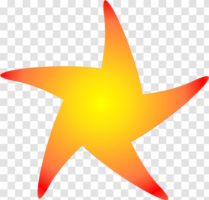 Star Drawing - Paint - Orange Transparent PNG