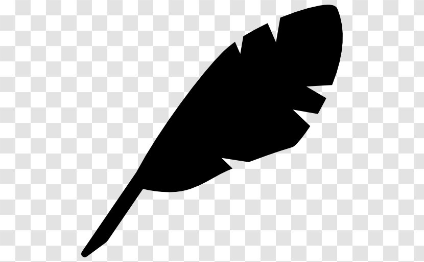 Black And White Wing Silhouette - Feather Transparent PNG