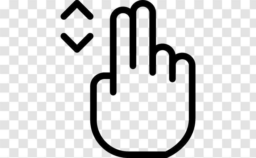 Middle Finger - Text - Black And White Transparent PNG