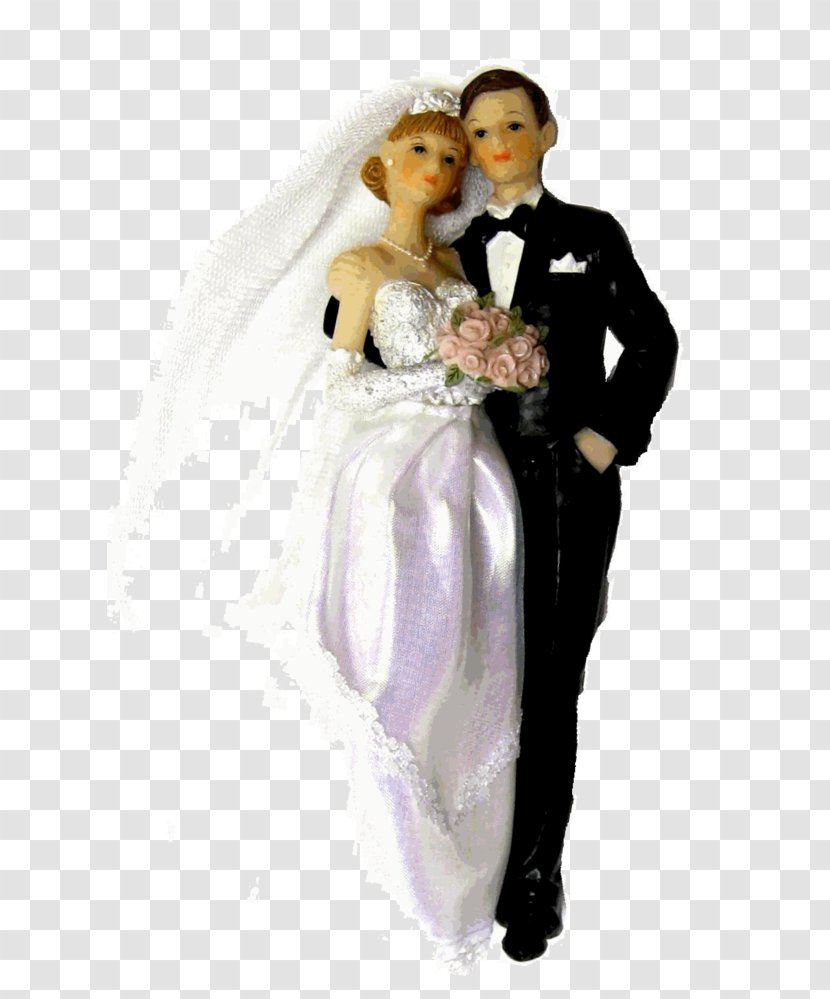 Newlywed Bride Marriage Wedding Dress - Polyresin - Ehepaarhochzeit Transparent PNG