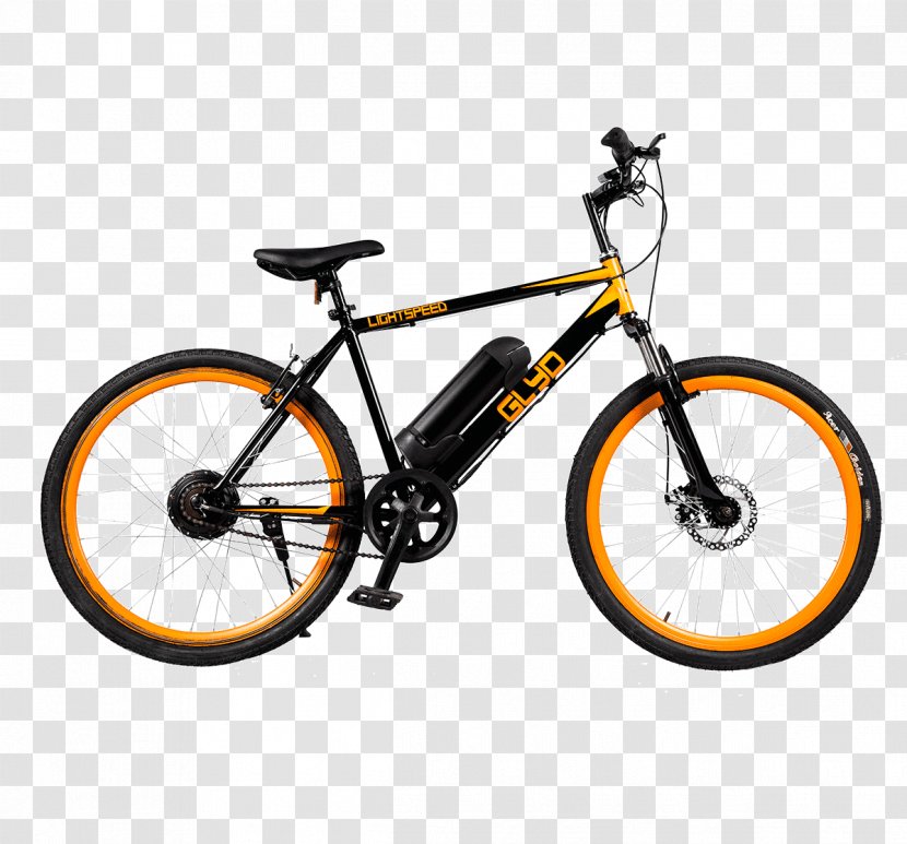 Electric Bicycle Light Mountain Bike Cycling - Yellow Transparent PNG