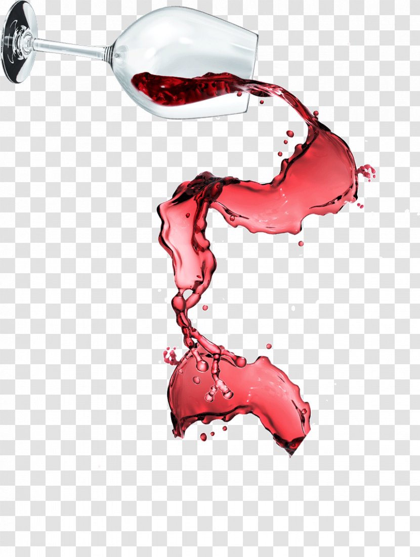 Red Wine Champagne Sparkling - Glass Transparent PNG