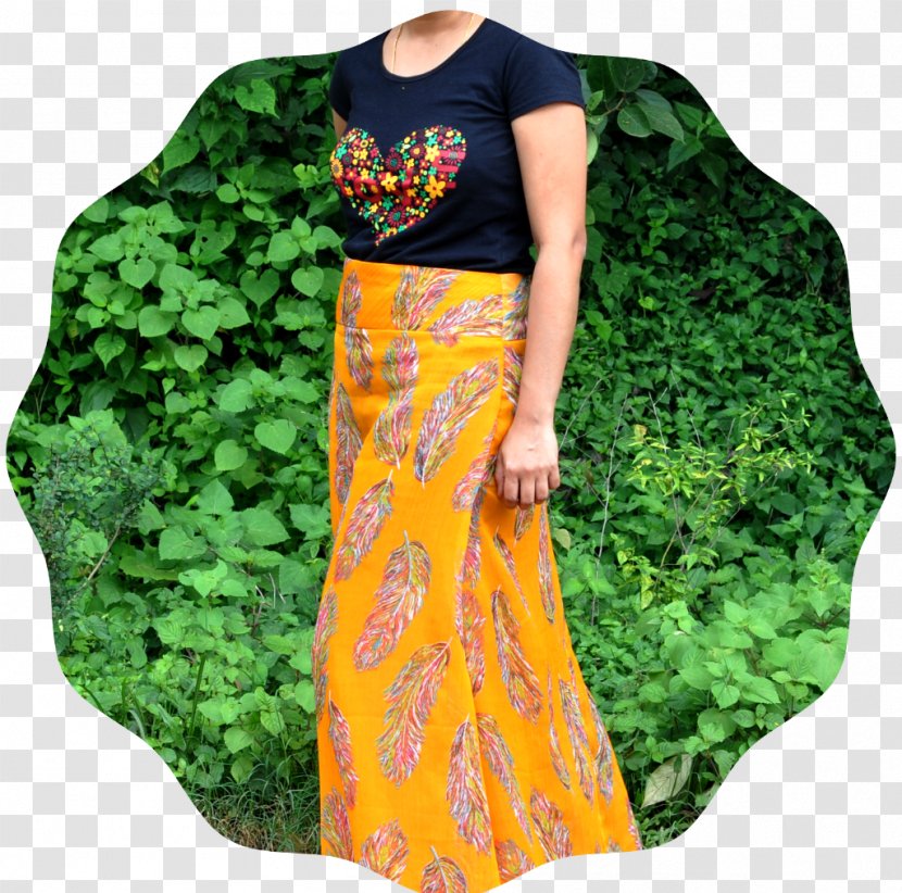Skirt Chiffon Textile Sheer Fabric Pattern - Measurement - Long Transparent PNG