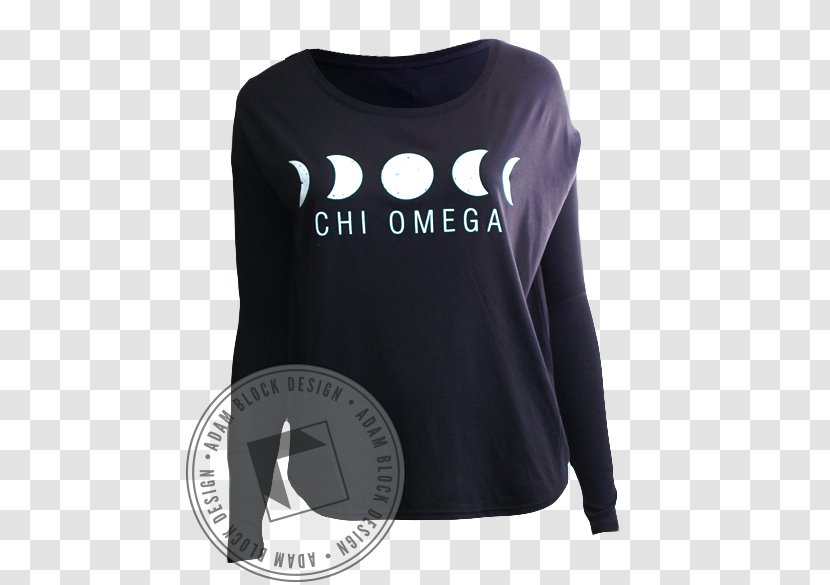 Long-sleeved T-shirt Shoulder - Black M - Chi Omega Transparent PNG