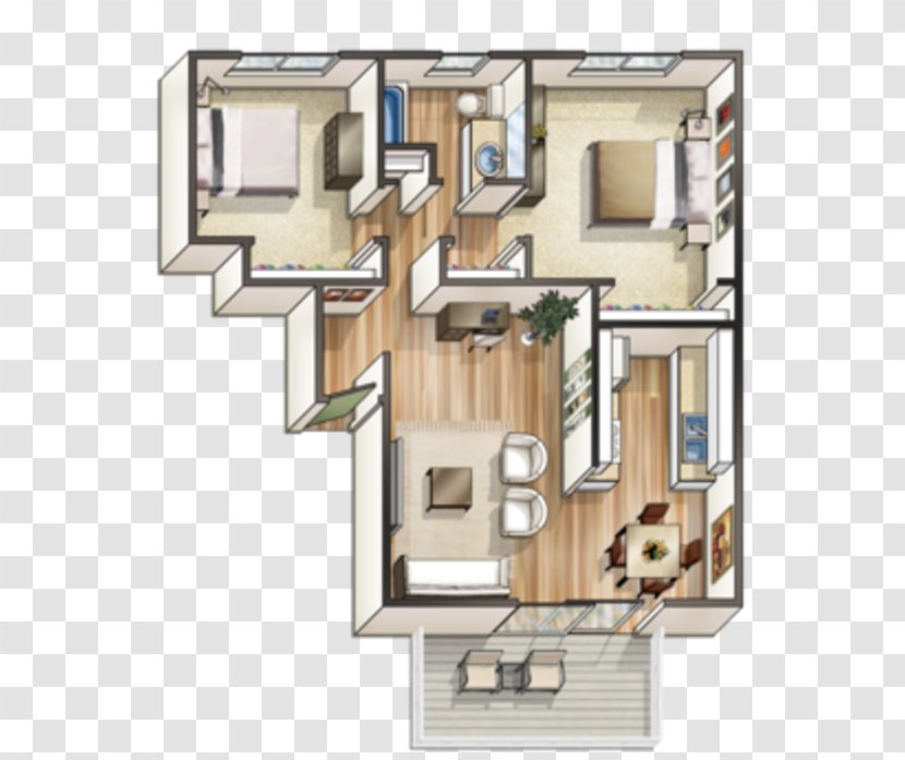 2D Geometric Model Floor Plan Foster City Room Apartment - Real Estate - Beach Transparent PNG
