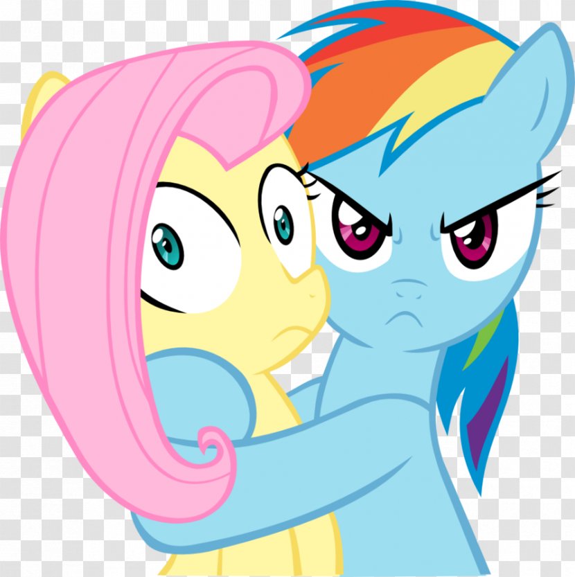 Rainbow Dash Fluttershy Rarity Pinkie Pie Applejack - Watercolor - My Little Pony Transparent PNG
