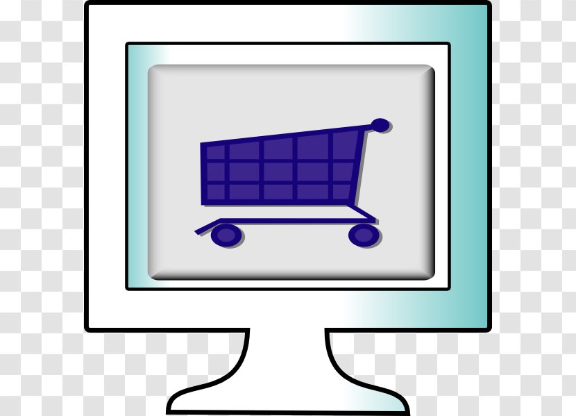 Online Shopping And Offline Cart Clip Art - Display Device - Characters Cliparts Transparent PNG