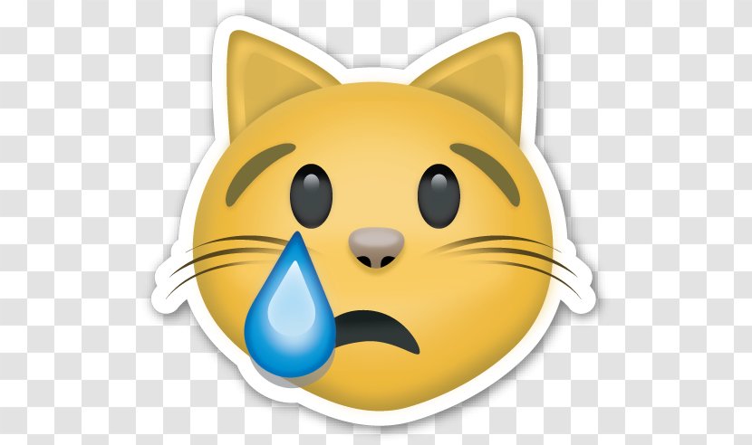 Cat Emoji Smile Sticker Felidae - Face Transparent PNG