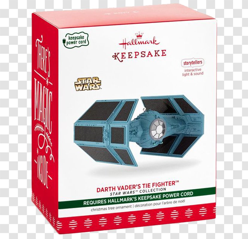 Anakin Skywalker Luke Death Star TIE Fighter Wars - Hallmark Transparent PNG