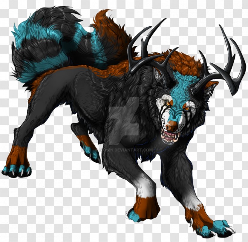 Werewolf Legendary Creature DeviantArt - Organism - Hell Demon Wolf Transparent PNG