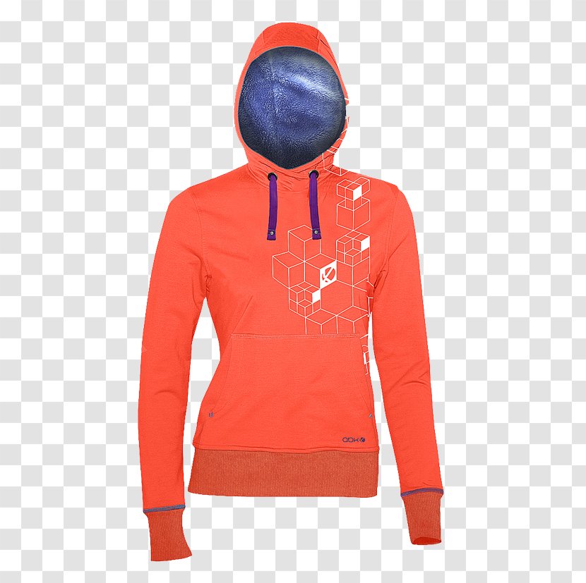 Hoodie Jacket Polar Fleece Sweater - Orange Transparent PNG