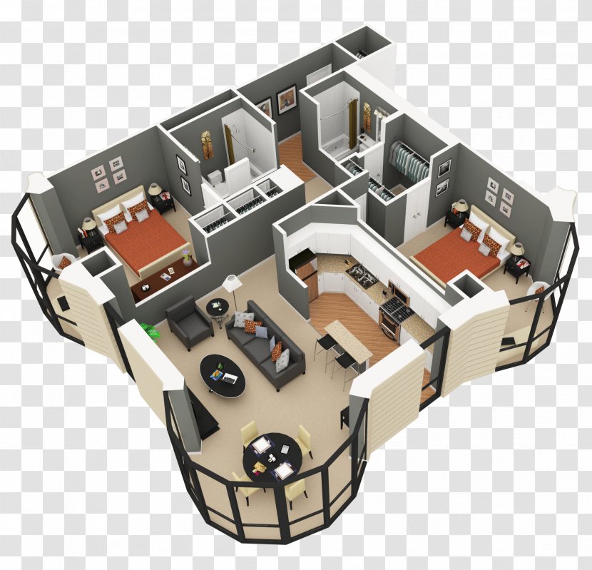 House Plan Bedroom Interior Design Services - Cottage Transparent PNG