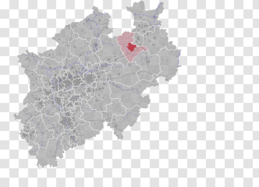 Rhine-Ruhr Hamm Münster Wuppertal Dortmund - Cologne - Map Transparent PNG