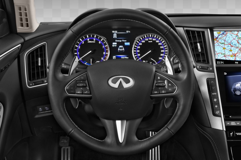 2017 INFINITI Q50 Hybrid 2014 2015 Car - Automotive Tire - Steering Wheel Transparent PNG