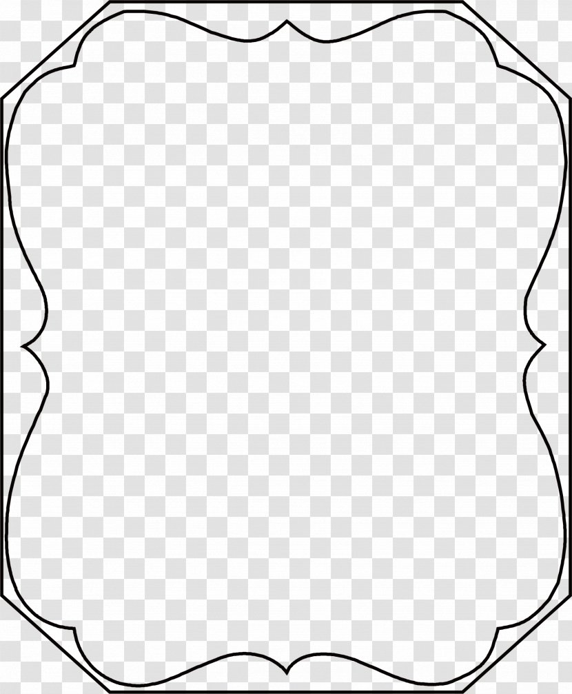 Black And White Point - Lovely Frame Transparent PNG