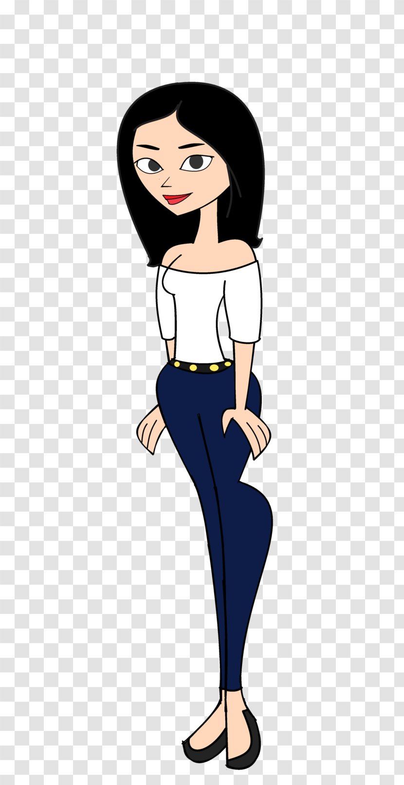 Homo Sapiens Headgear Black Hair Finger Shoulder - Cartoon - Total Drama Transparent PNG