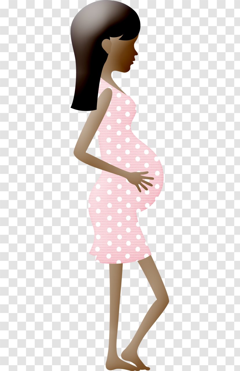 Pregnancy Cartoon - Pregnant Women With Long Hair Transparent PNG