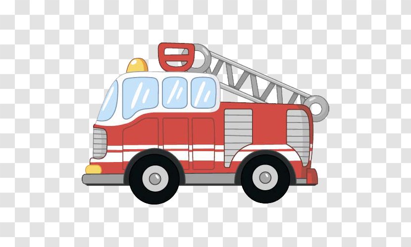 Fire Engine Royalty-free Clip Art - Play Vehicle - Cartoon Style Transparent PNG