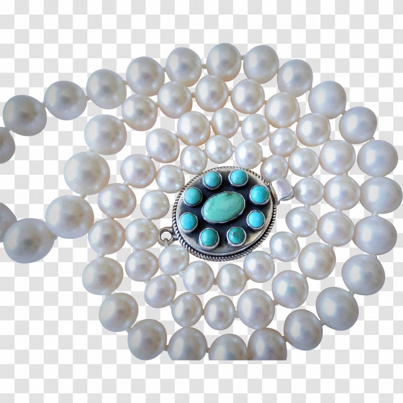 Turquoise Bead Necklace Jewellery Pearl - Gemstone Transparent PNG