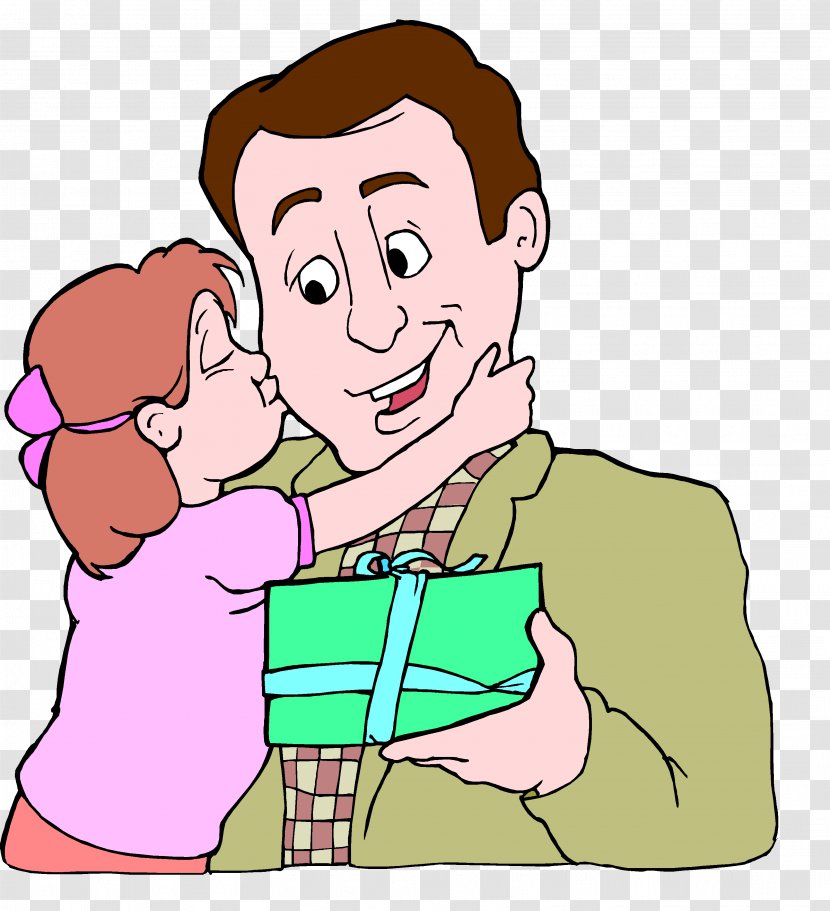 Father's Day Clip Art Image Mother - Kiss - Funny Dad Png Fathers Transparent PNG