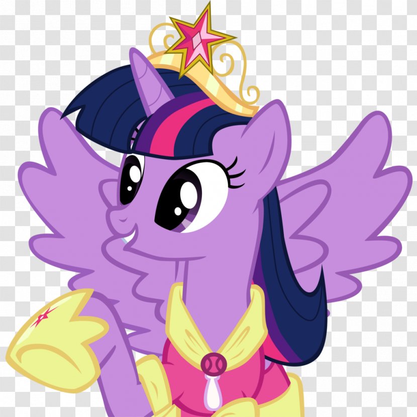 Twilight Sparkle Princess Celestia Winged Unicorn My Little Pony - Cartoon - Dj Element Transparent PNG