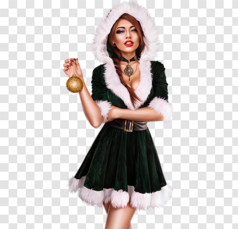 Marie Martine Mrs. Claus Christmas Woman Santa - Cartoon Transparent PNG