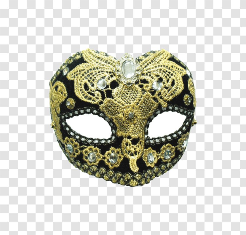 Mask Masquerade Ball Blindfold Costume Party Gold - Filigree - Carnival Transparent PNG