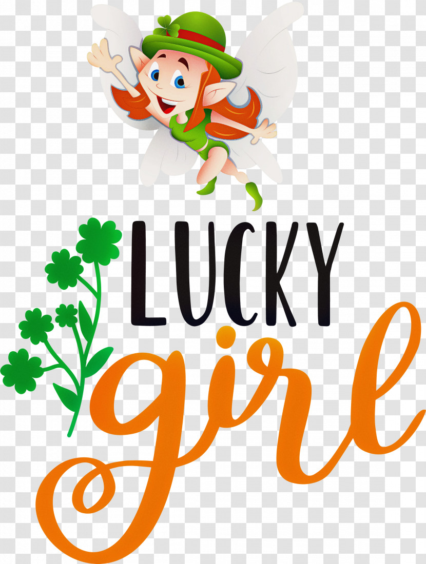 Lucky Girl Patricks Day Saint Patrick Transparent PNG