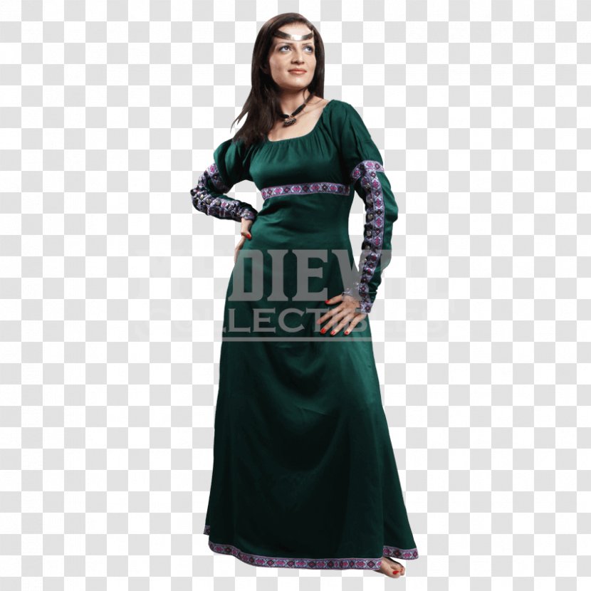Shoulder Dress Gown Turquoise Formal Wear - Joint Transparent PNG