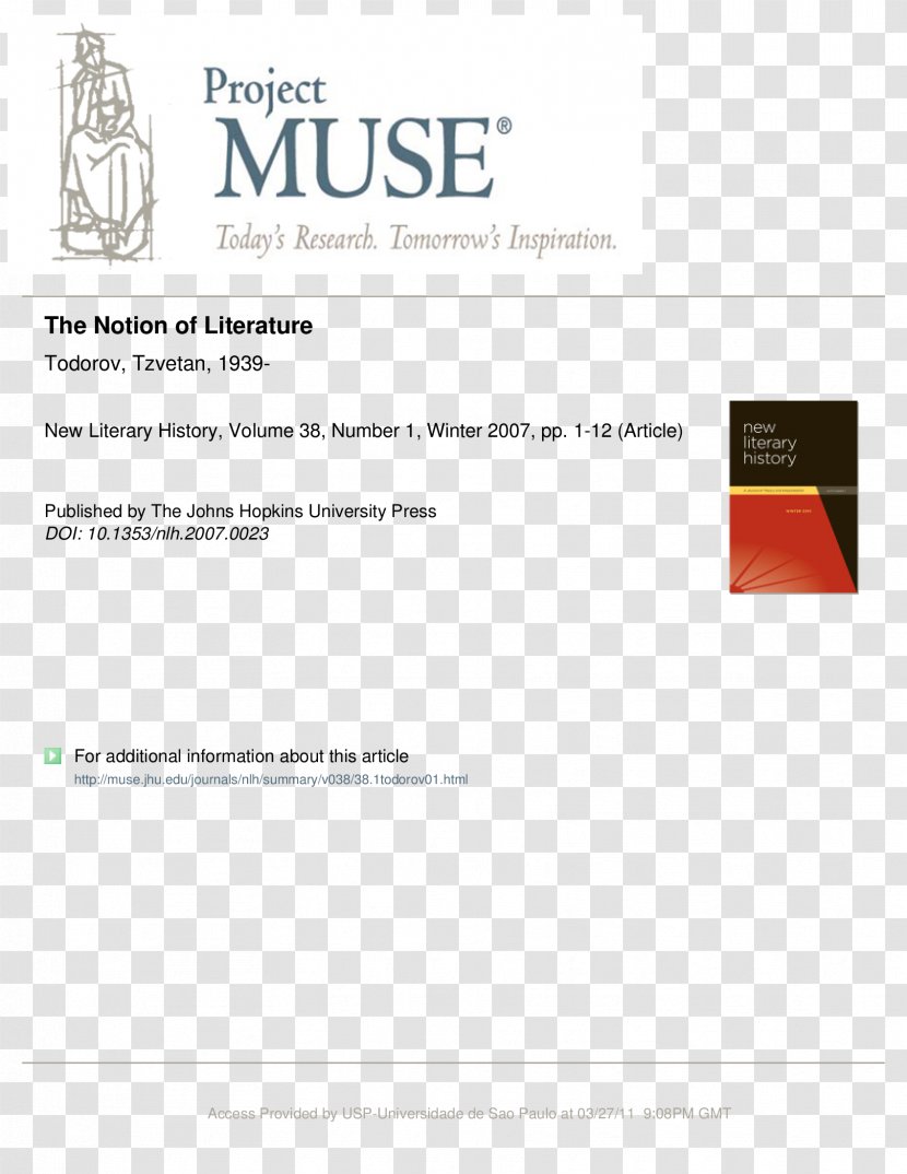 Project MUSE Information Definition Meaning Document - John Dewey - Muse Transparent PNG