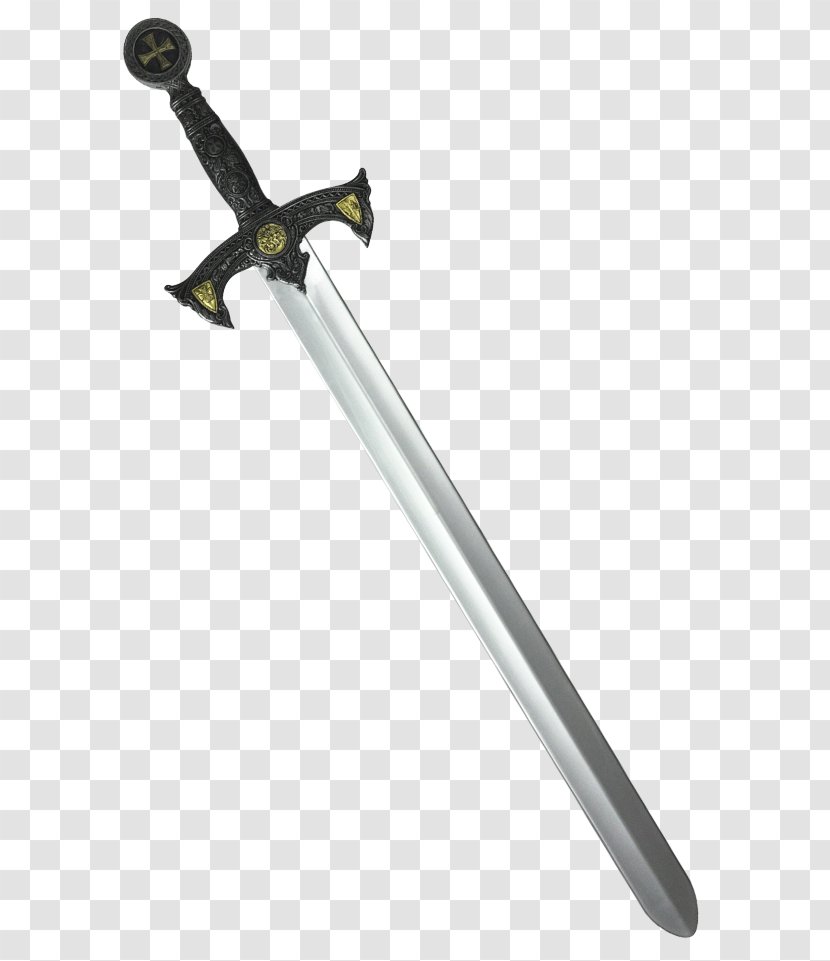 Sword Crusades Dagger Live Action Role-playing Game Knights Templar - Cosplay - Foam Larp Swords Transparent PNG
