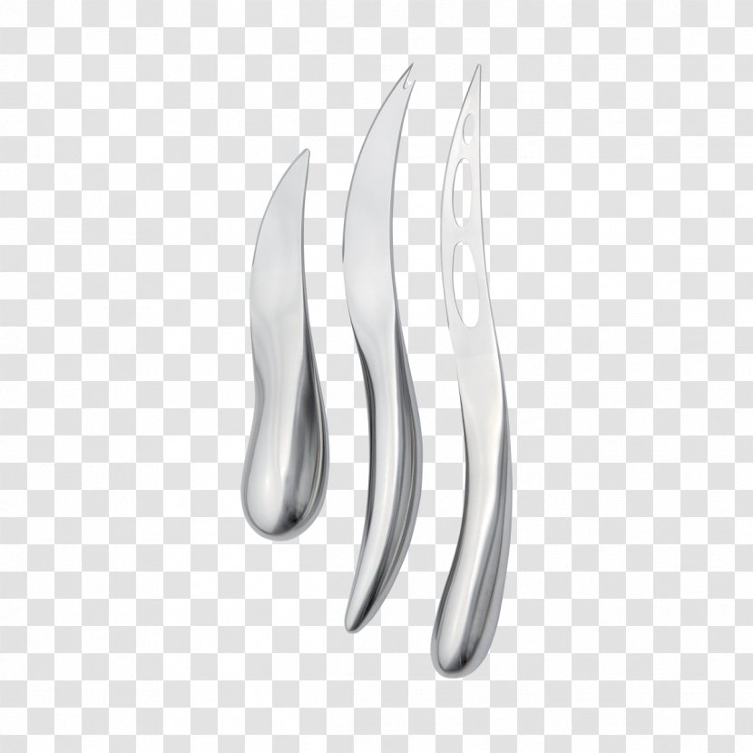 Earring Body Jewellery Silver - Jewelry - Knife Transparent PNG