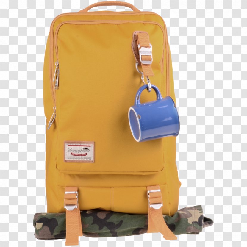 Donuts Backpack With Waterproof Bag Laptop - Orange Transparent PNG