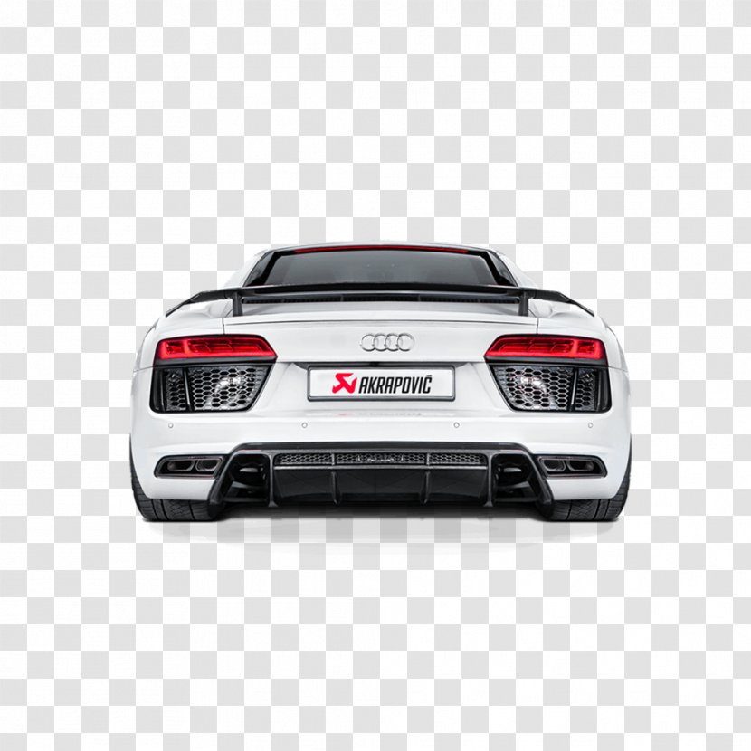 Exhaust System Audi R8 Convertible Car 4S - Titanium - Behind,The Trunk,white,Audi Transparent PNG
