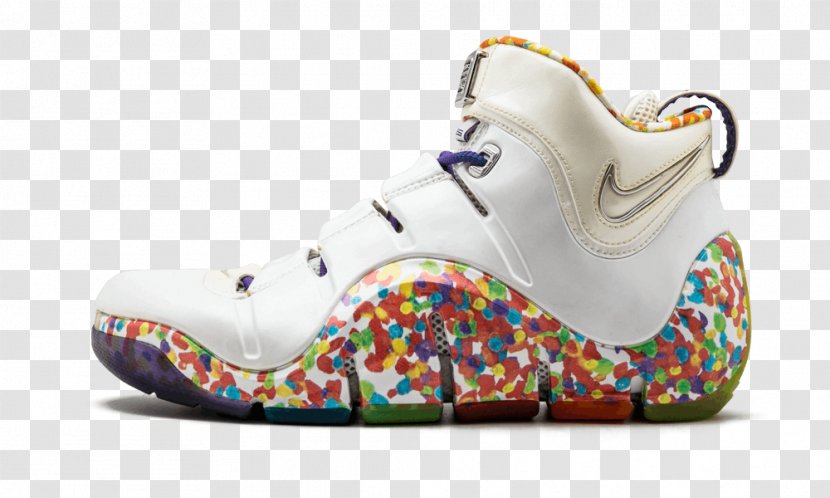 Post Fruity Pebbles Cereals Nike Cleveland Cavaliers Basketball Shoe - Outdoor Transparent PNG
